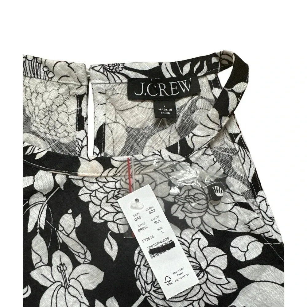 J.Crew Amber linen top in classic floral